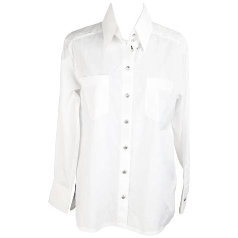 chanel white pocket shirt